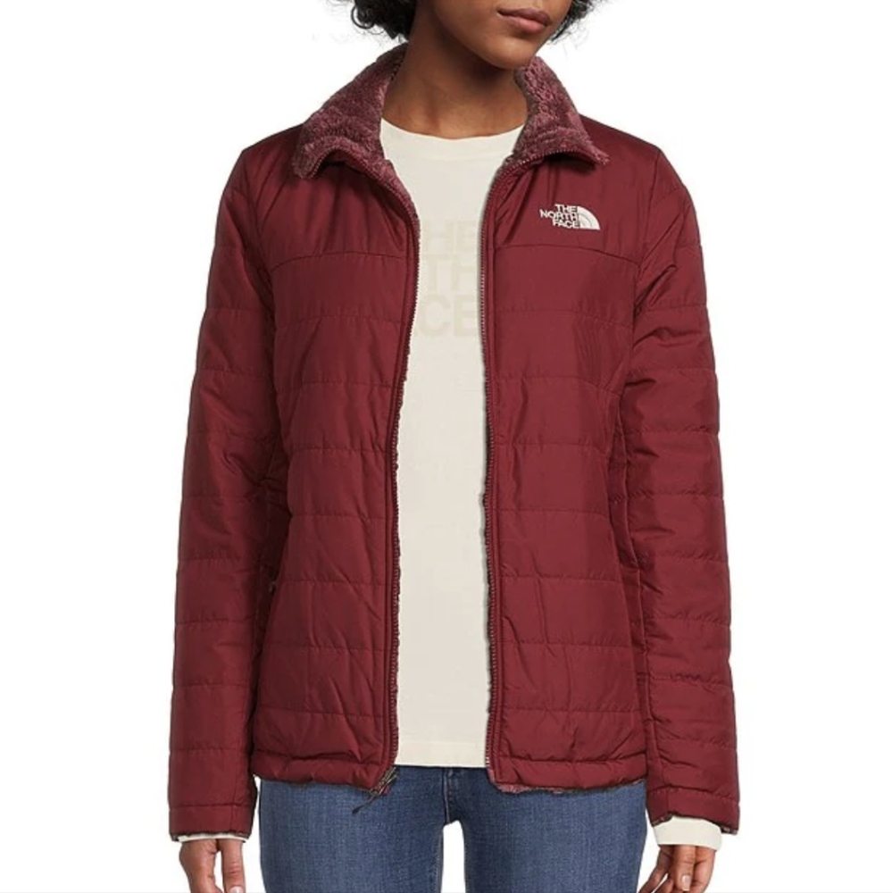The North Face Mossbud Eco Insulated Reversible Puffer Quilted Jacket NWT